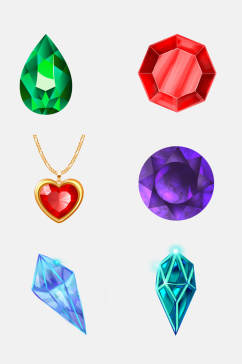 项链钻石宝石免抠元素