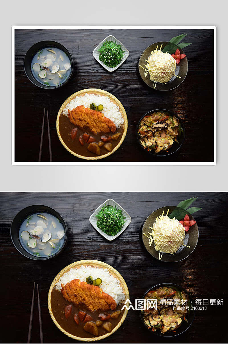 日式料理套餐美食摄影图片素材