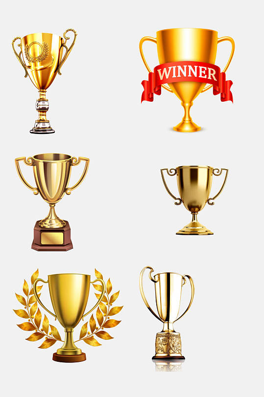 精致奖杯免抠元素
