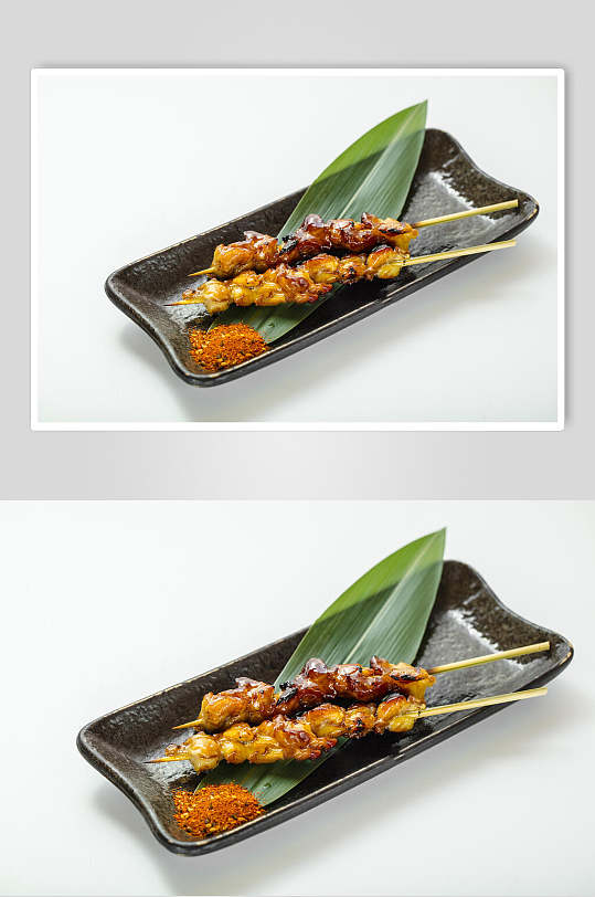 串串烤肉日式料理摄影图片