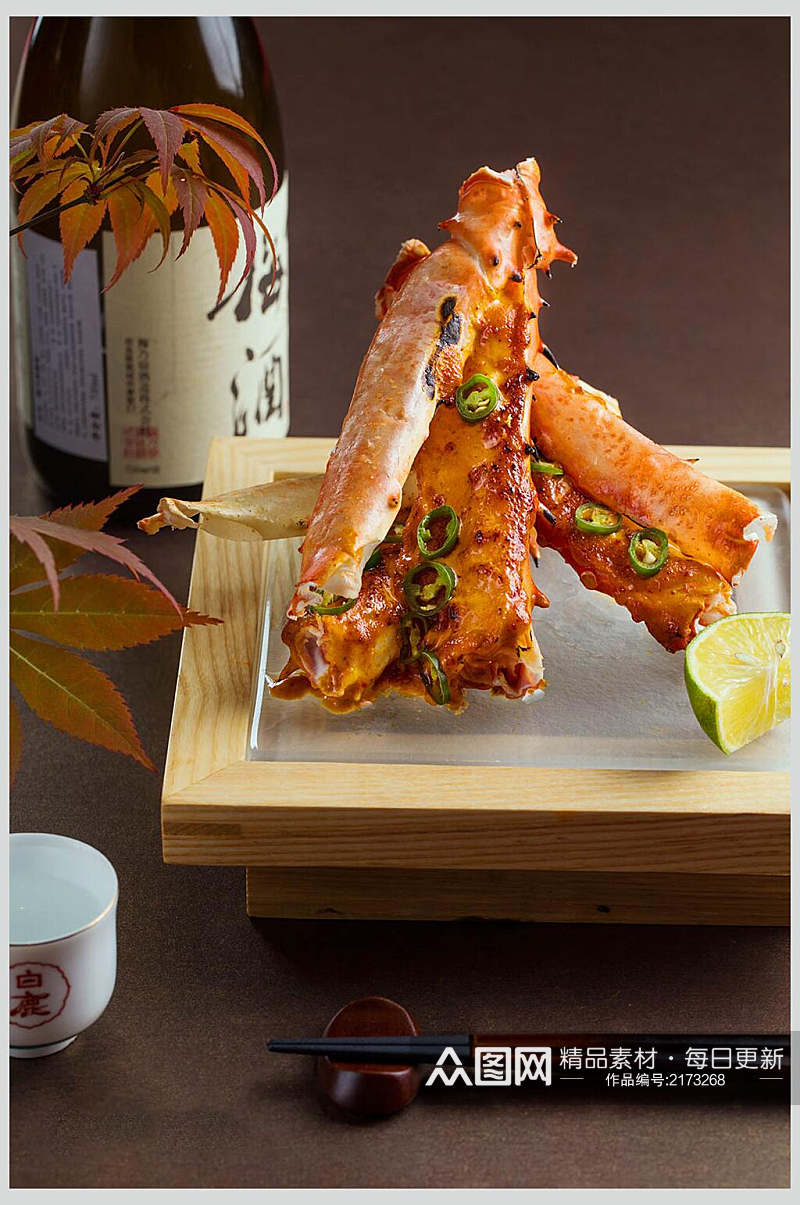 海鲜日式料理摄影图素材