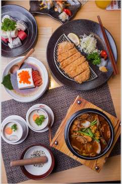 营养美味海鲜锅日式料理摄影图片
