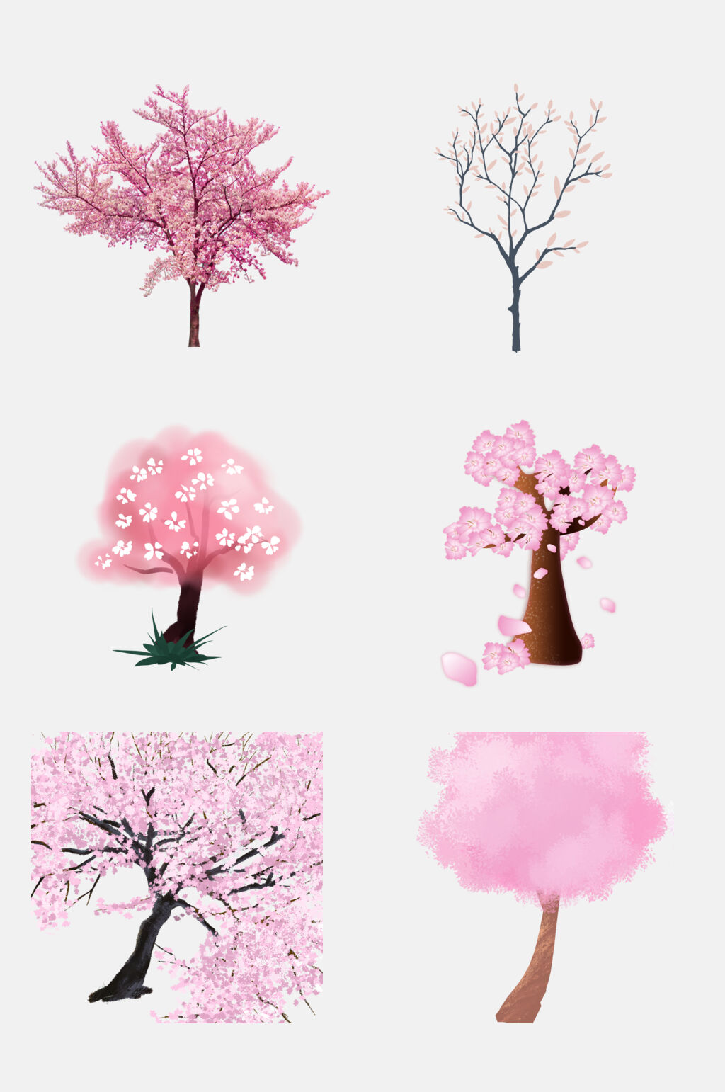 春季粉色樱花树免扣素材素材