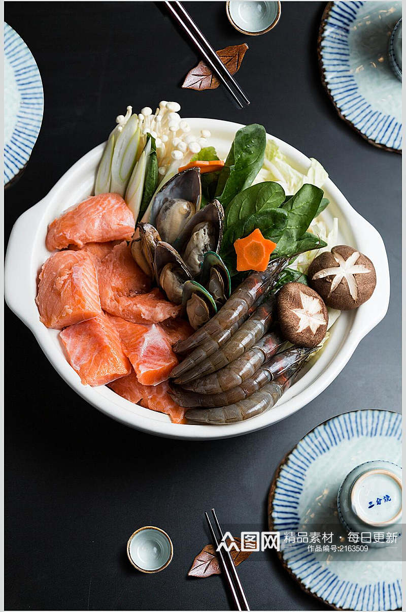 海鲜麻辣烫日式料理摄影图片素材