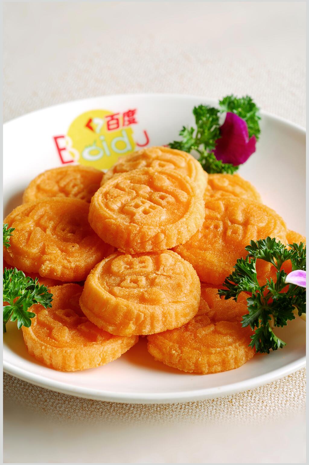 主食南瓜饼美食高清图片素材