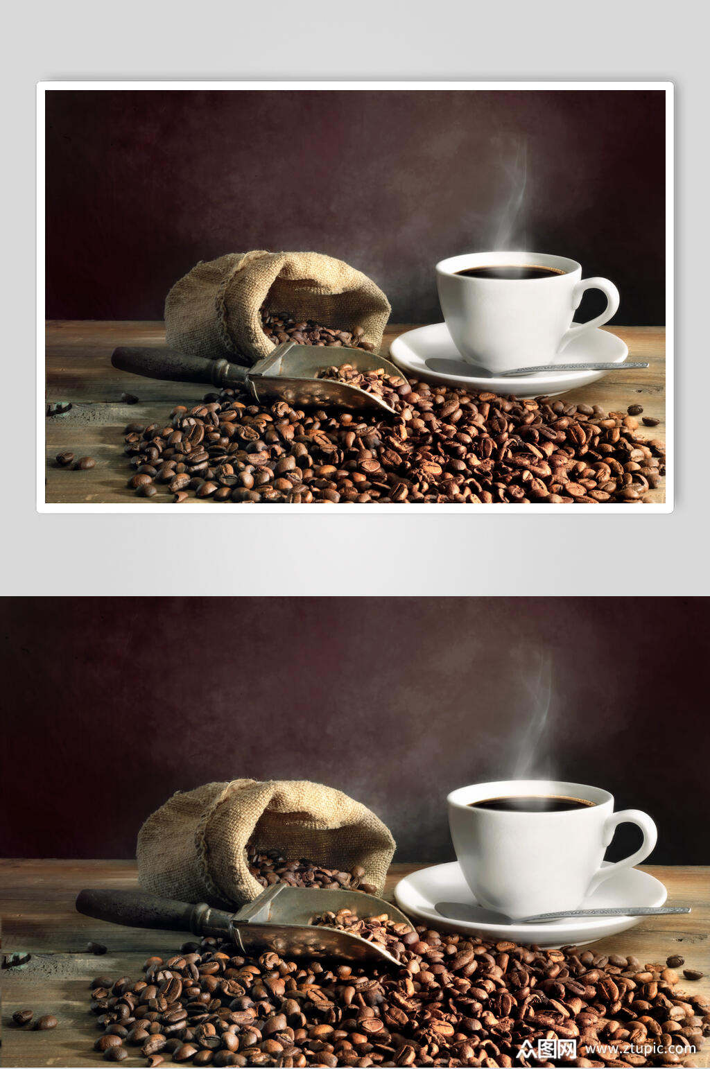 大气精美牛奶咖啡海报摄影图