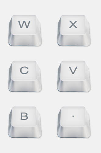 电脑外设键盘按键免抠元素