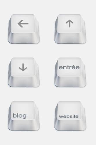 创意键盘按键免抠元素