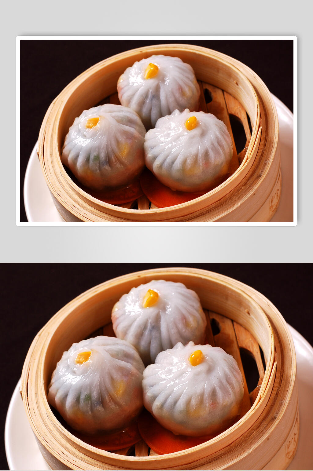 茶点七彩水晶包食品高清图片素材