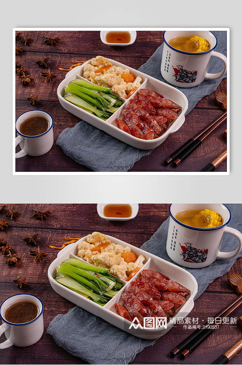 健康美味米饭套餐摄影图片素材