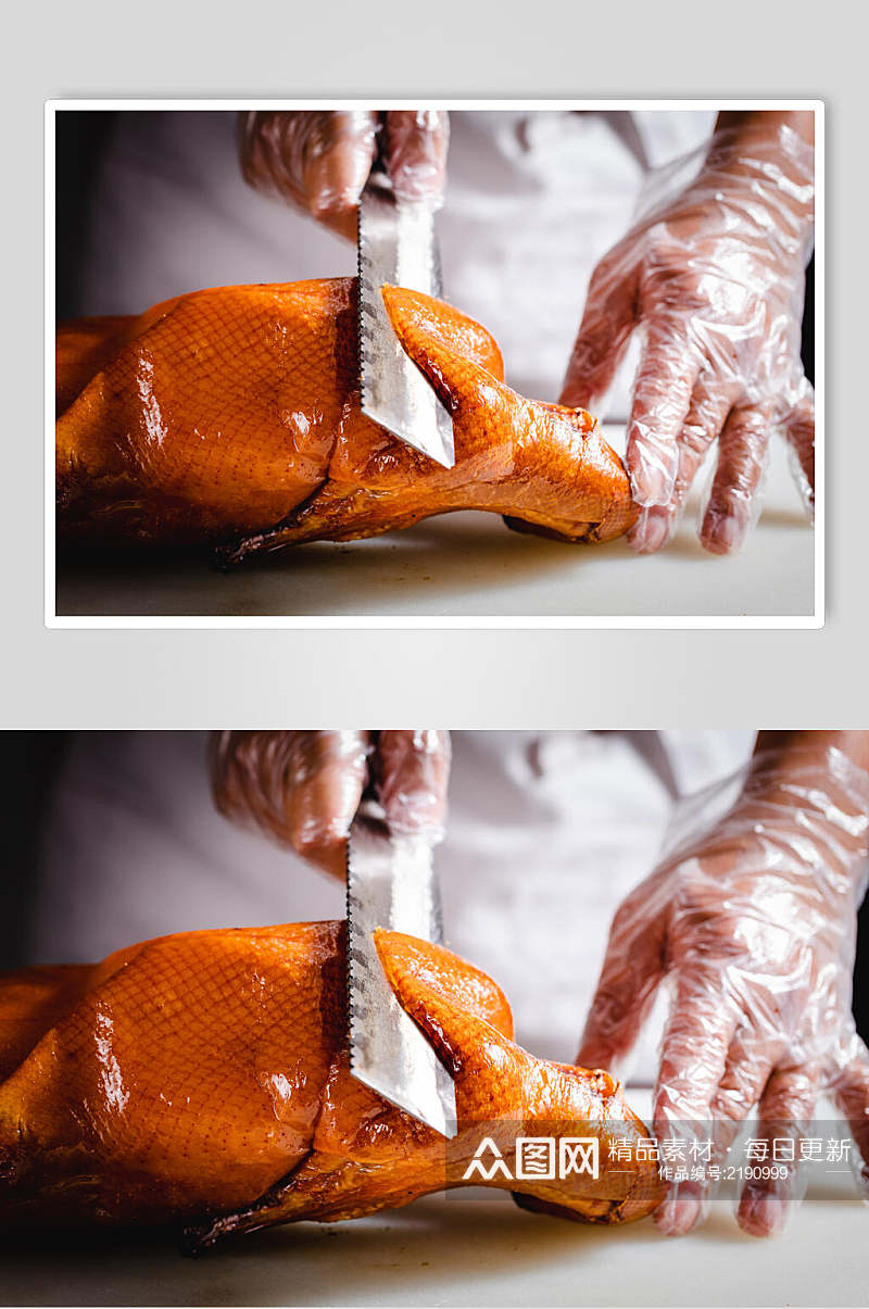 片皮鸭烤鸭美食食品图片素材