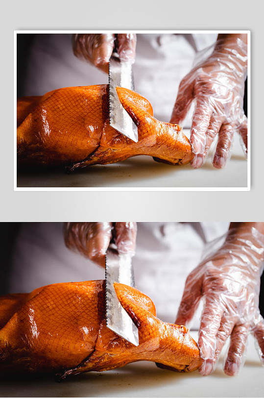 片皮鸭烤鸭美食食品图片