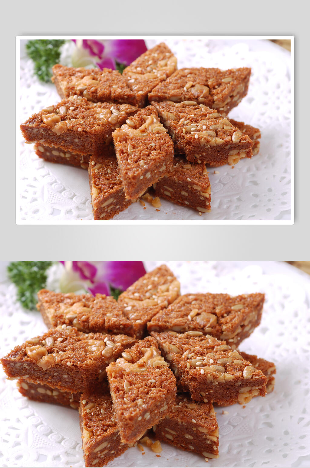 小吃桃仁皮酥摄影图素材