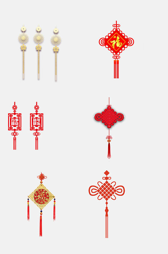 大气中国结免抠元素