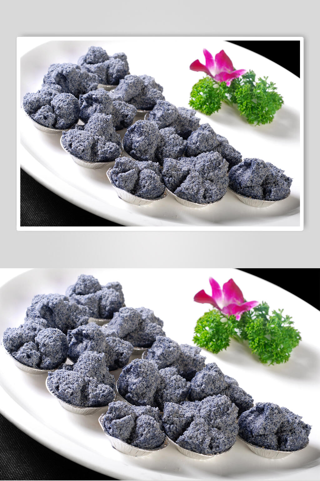 小吃紫米糕食物图片素材
