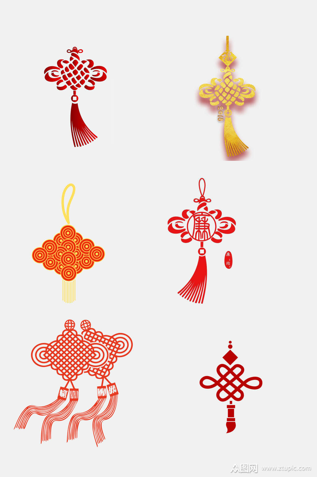 精致大气中国结免抠元素素材