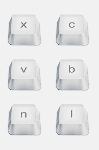 外设字母键盘按键免抠元素