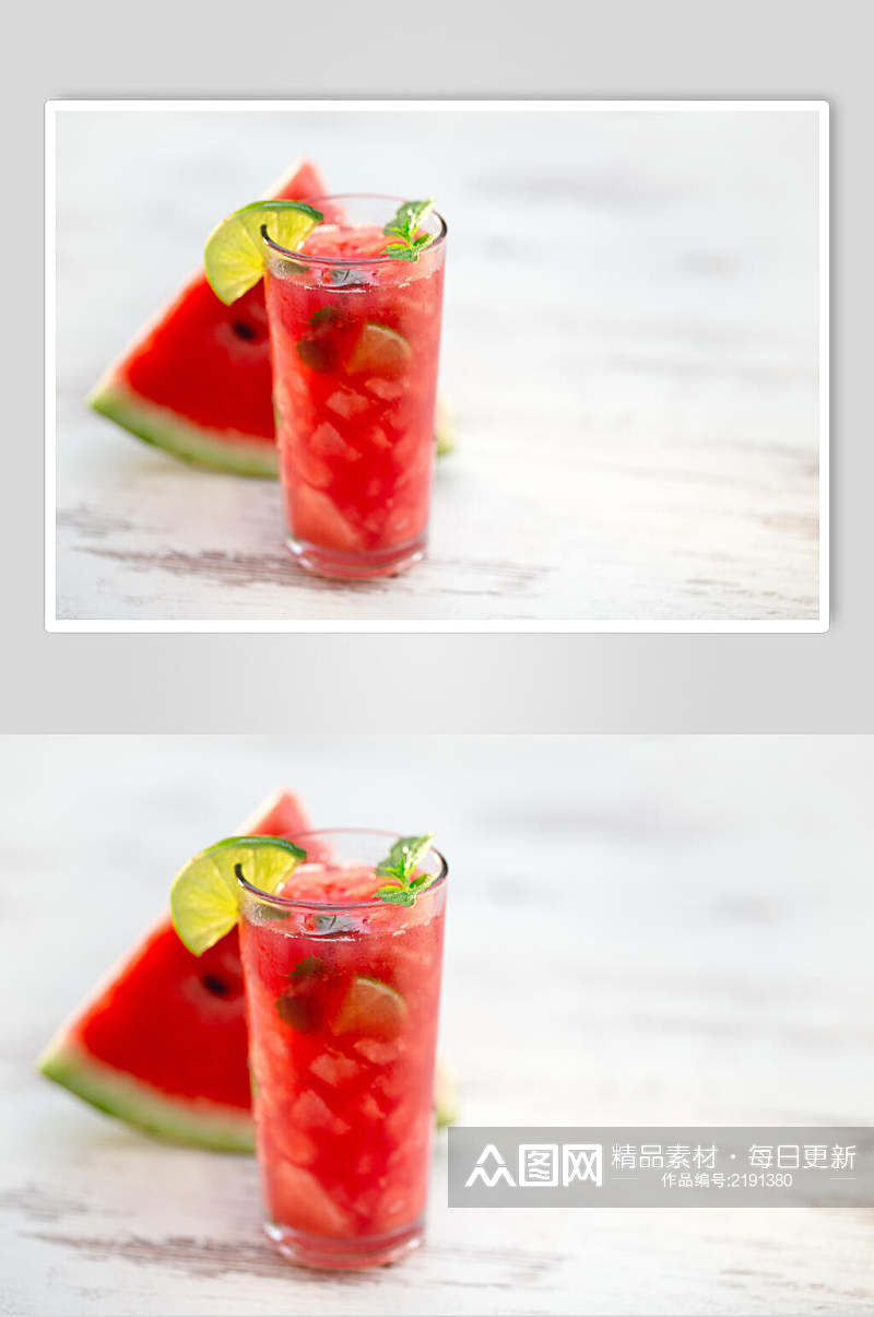 西瓜饮料冷饮食物高清图片素材
