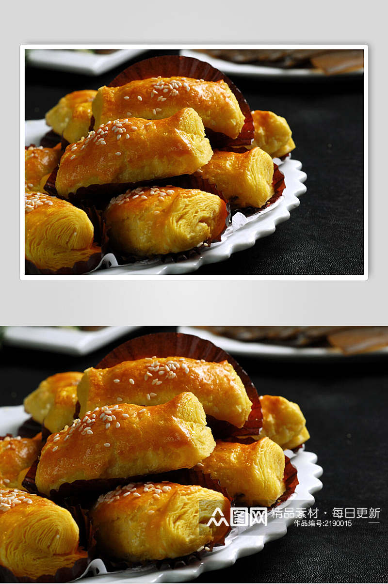 小吃香芋千层酥摄影图片素材