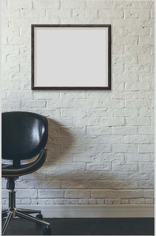 简约精致白色相框画框样机