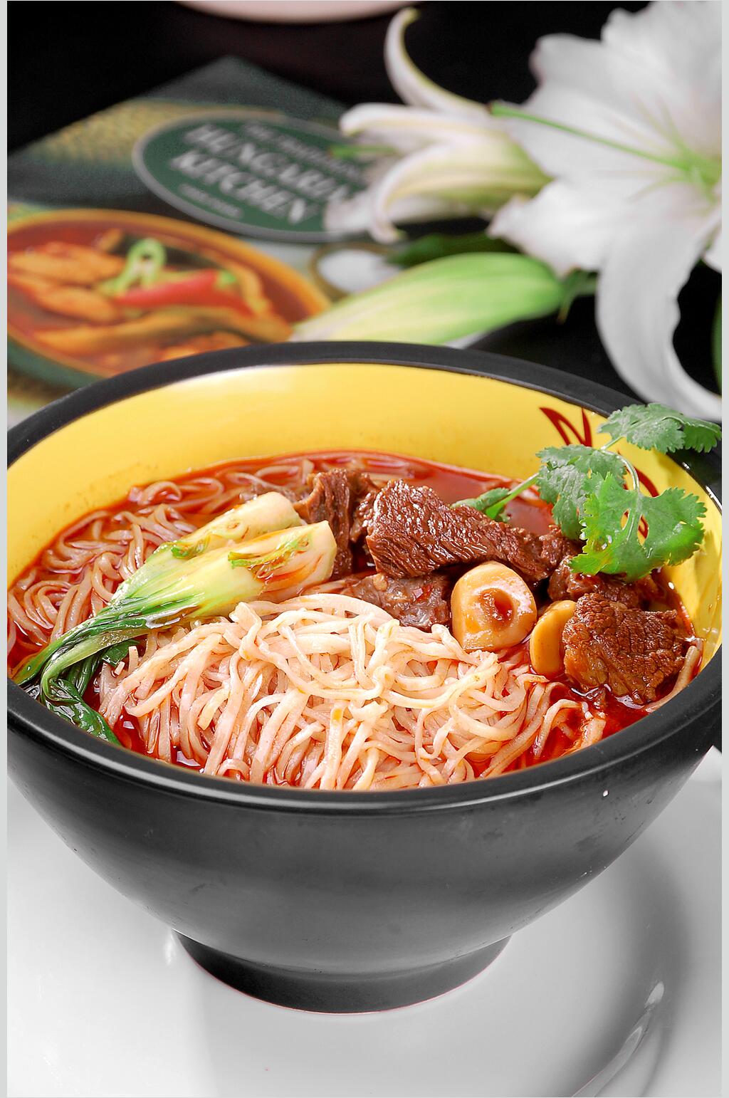 红烧牛肉大碗面美食摄影图片素材