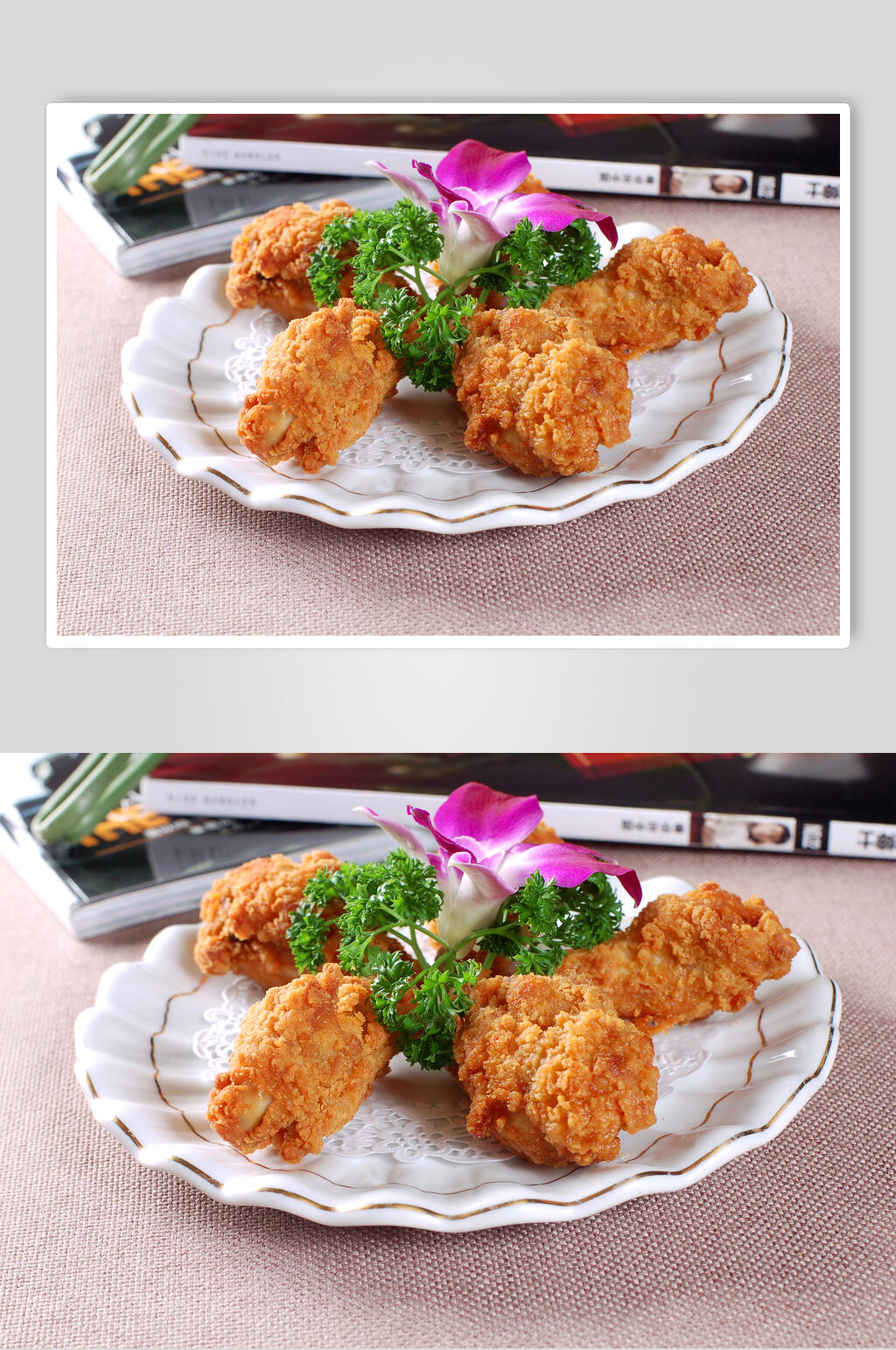 香嫩美味小吃鸡翅根素材