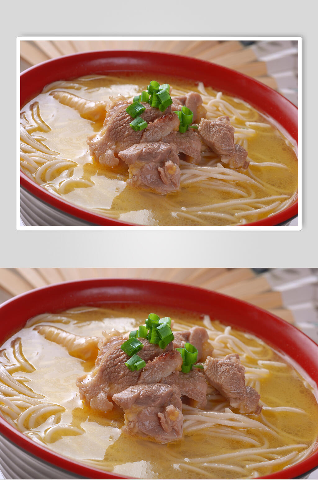 面条类老鸡靓汤面美食图片素材