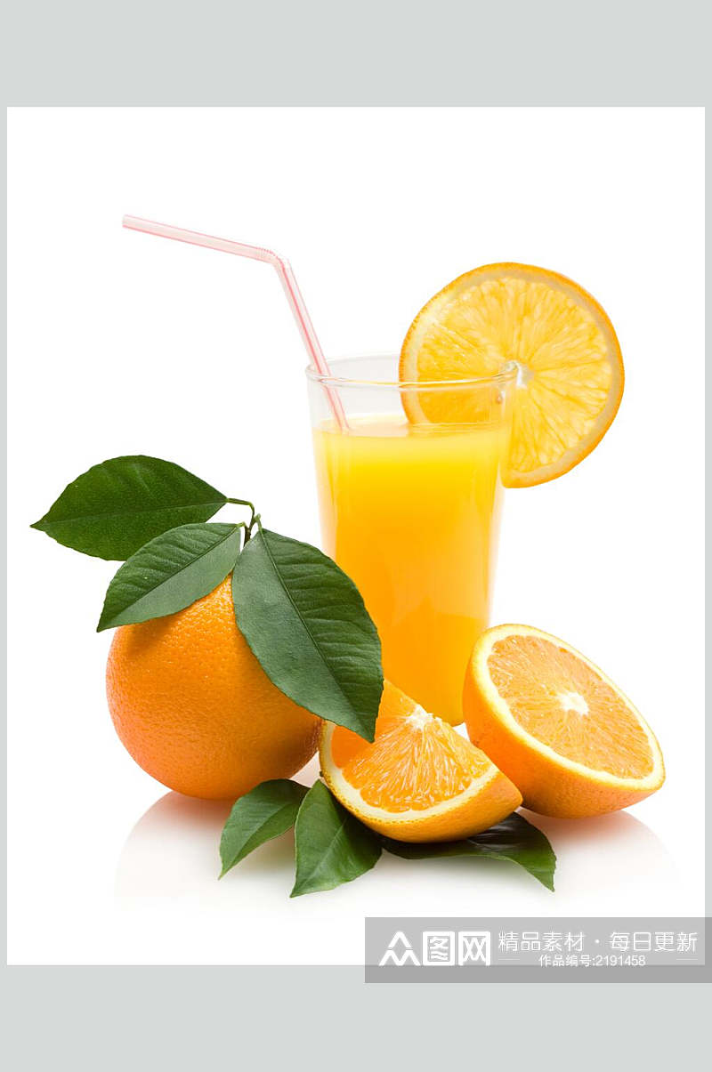 橙汁饮料冷饮食物摄影图片素材