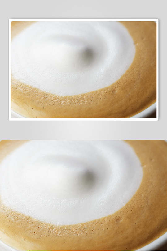 简洁咖啡拉花海报食品摄影图片