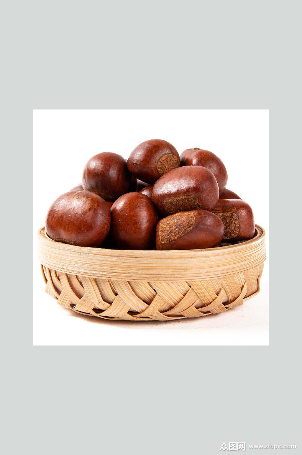 新鲜美味板栗美食食品图片素材