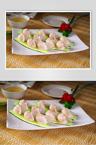 小吃水晶虾饺美食摄影图片