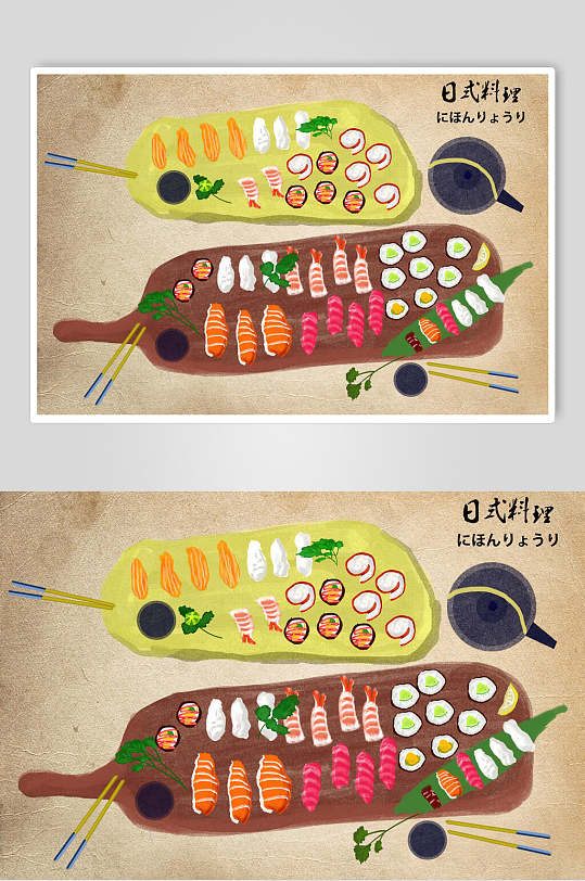 精致美食插画图片-精致美食插画素材下载-众图网