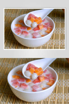 小吃果粒珠珠汤圆摄影图片
