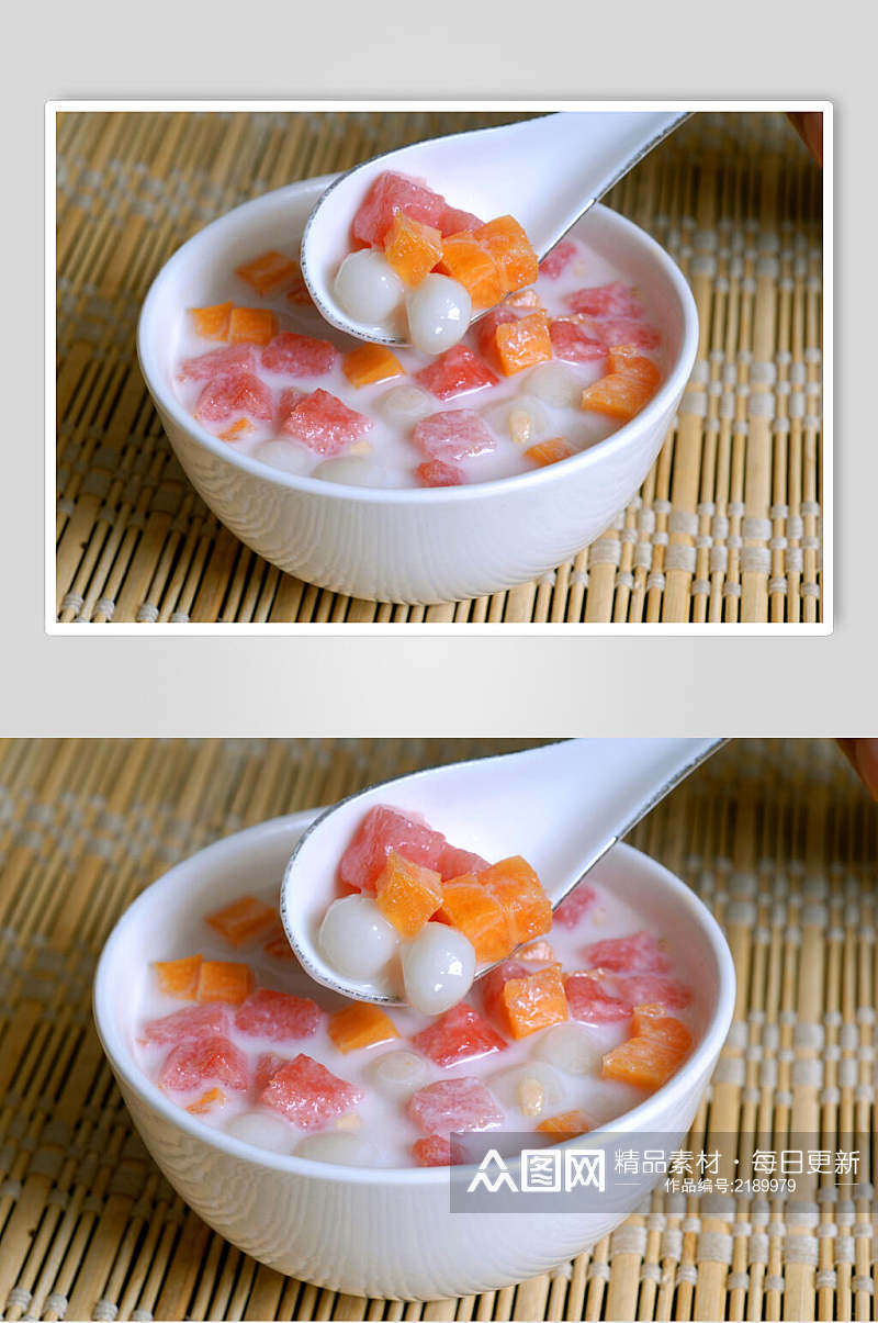 小吃果粒珠珠汤圆摄影图片素材