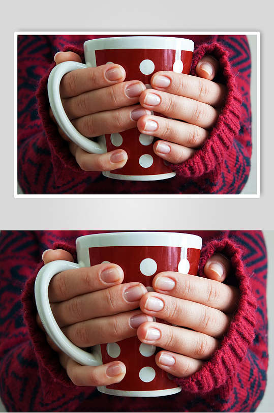 热饮咖啡海报摄影图片
