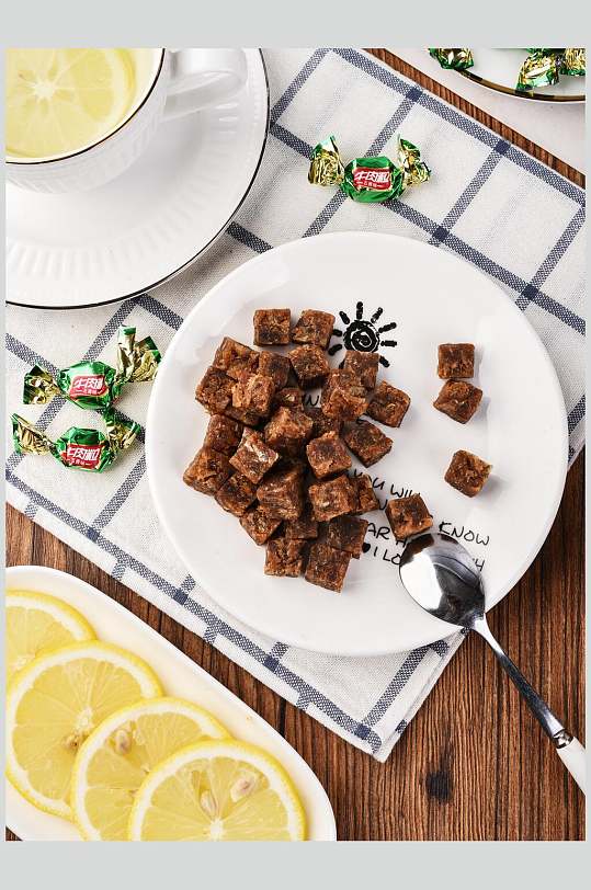 柠檬牛肉干摄影图片