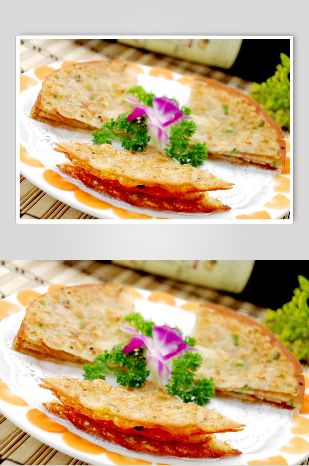 葱油薄饼美食高清图片素材