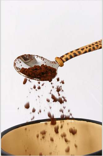 咖啡粉咖啡海报摄影图片
