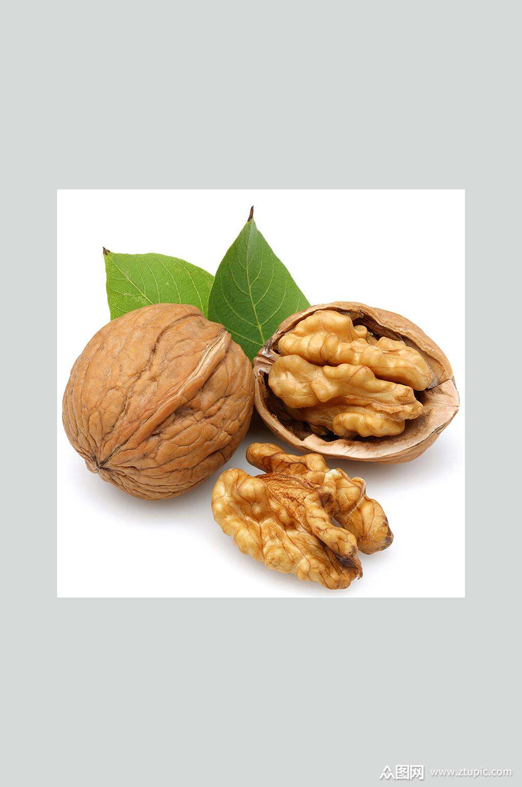 新鲜核桃美食食品图片素材