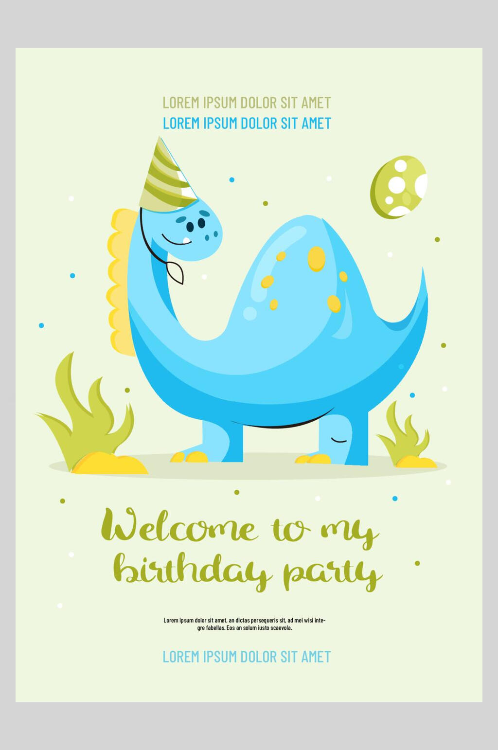 清新创意生日海报素材