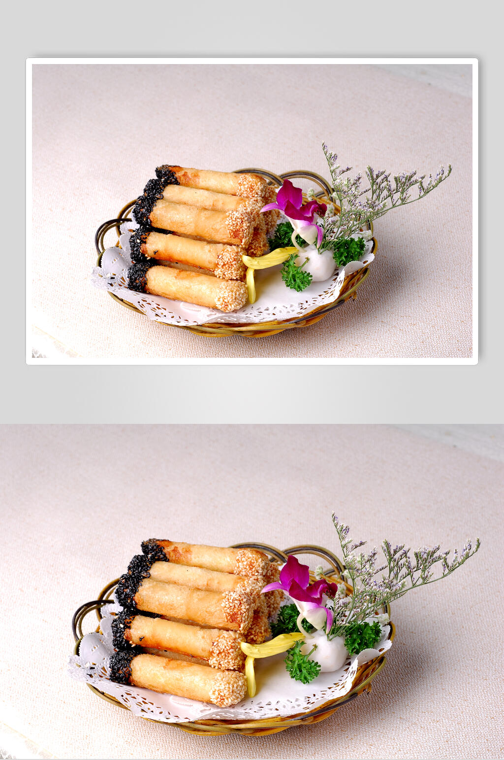 小吃香芋土司卷食物图片素材