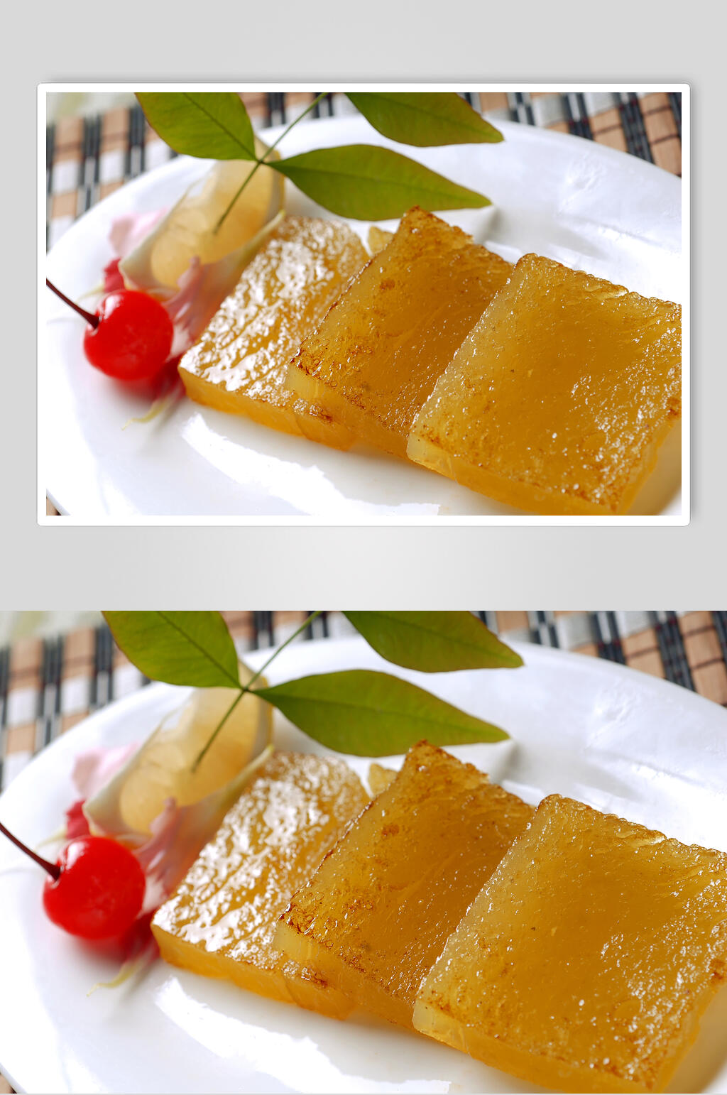 中点香煎马蹄糕食品图片素材