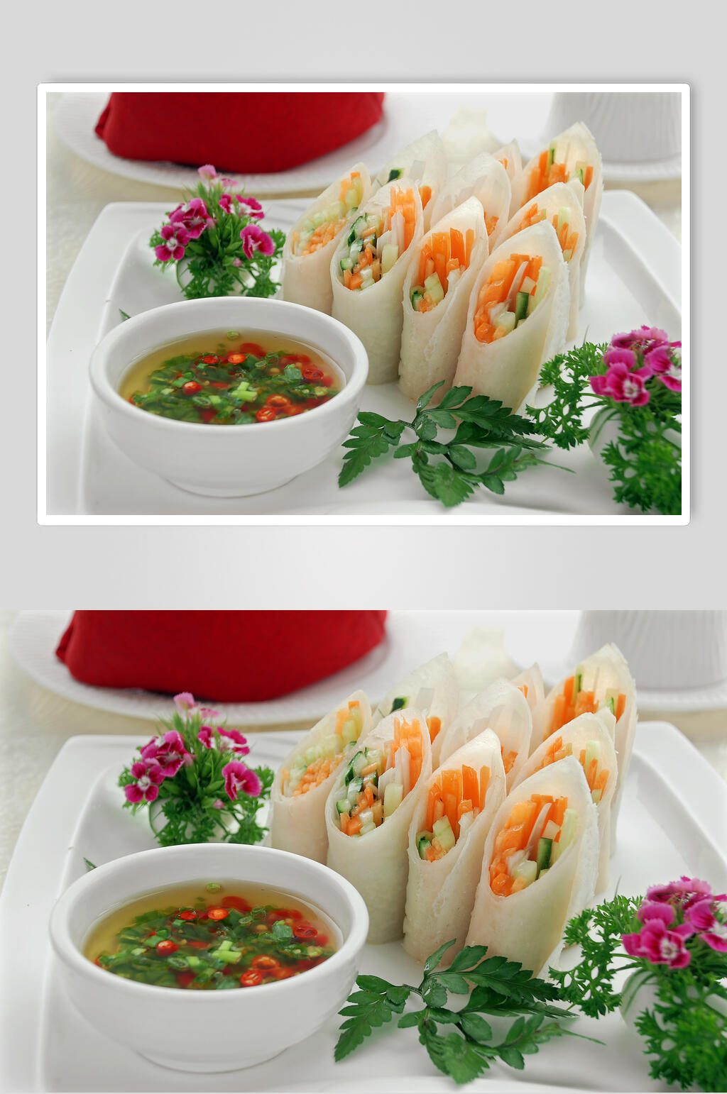 养身时蔬卷美食食品图片素材