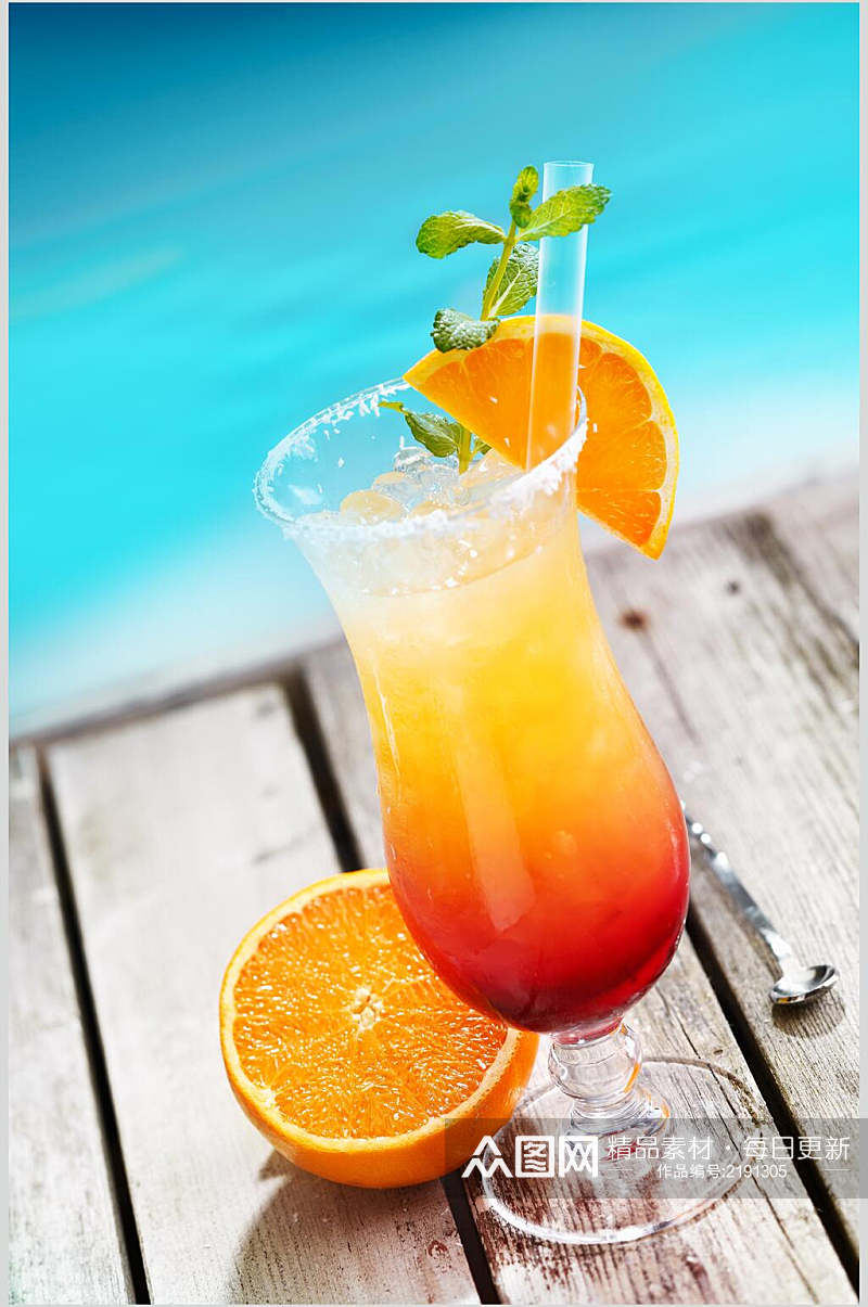 橙汁果汁饮料冷饮食物图片素材