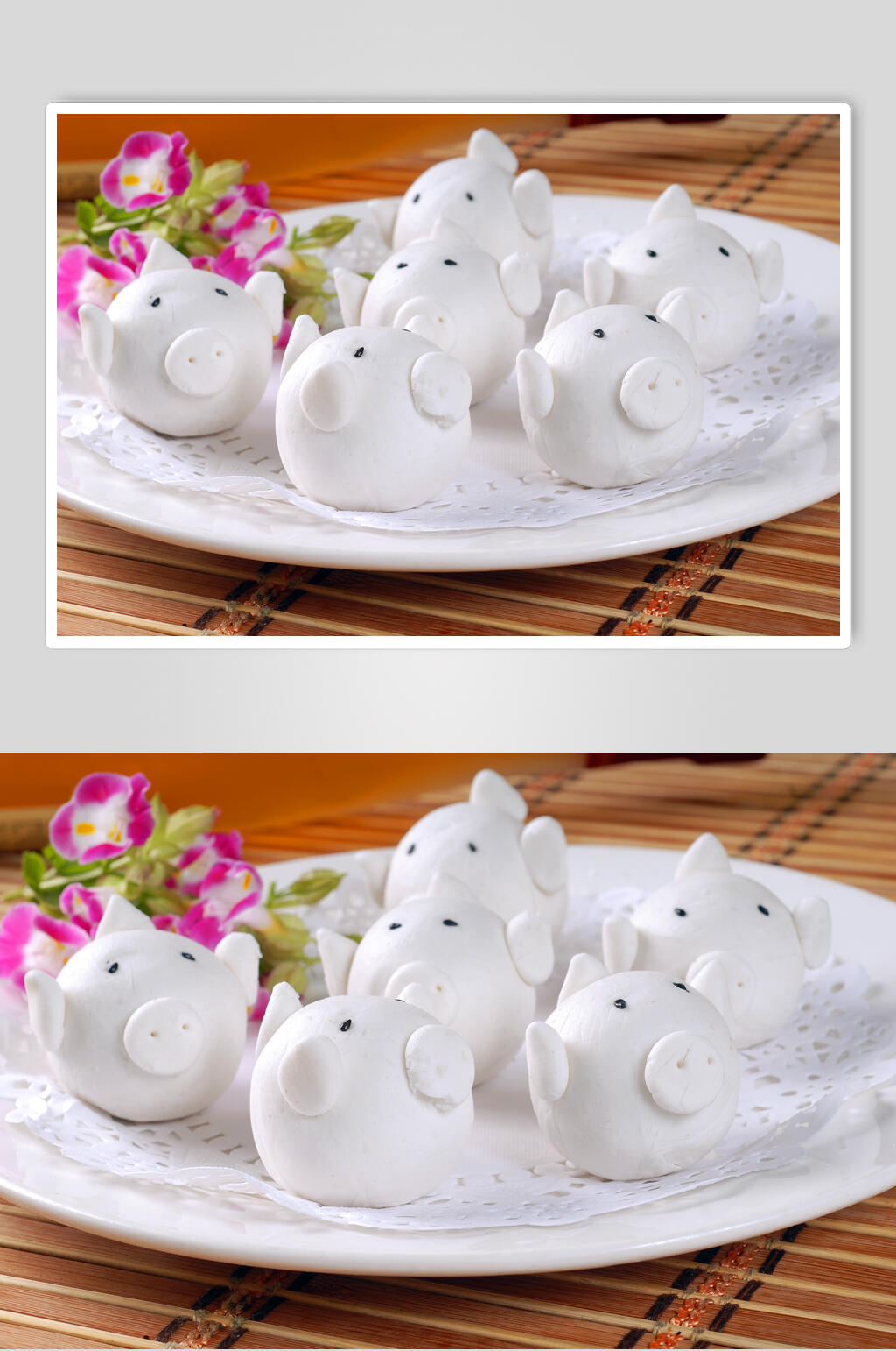 小吃像形猪儿粑食物图片素材