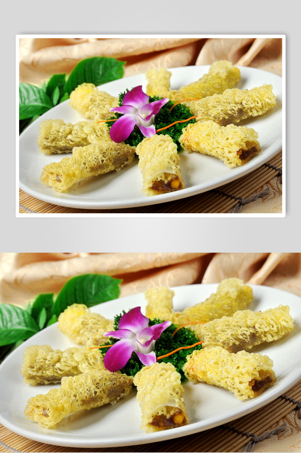 米网香芋卷食品高清图片素材