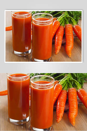 胡萝卜汁饮料冷饮食物图片