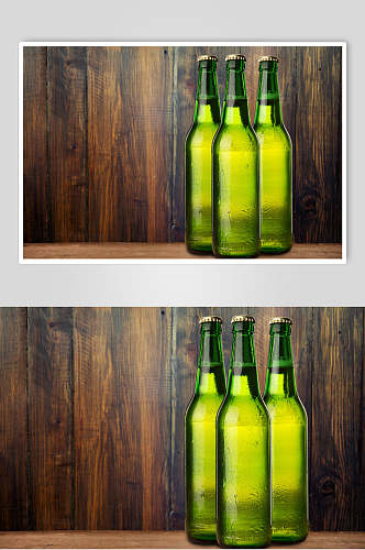 木纹底啤酒酒水饮料冷饮食物摄影图片
