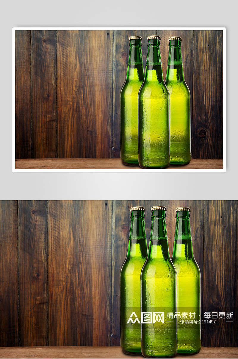 木纹底啤酒酒水饮料冷饮食物摄影图片素材