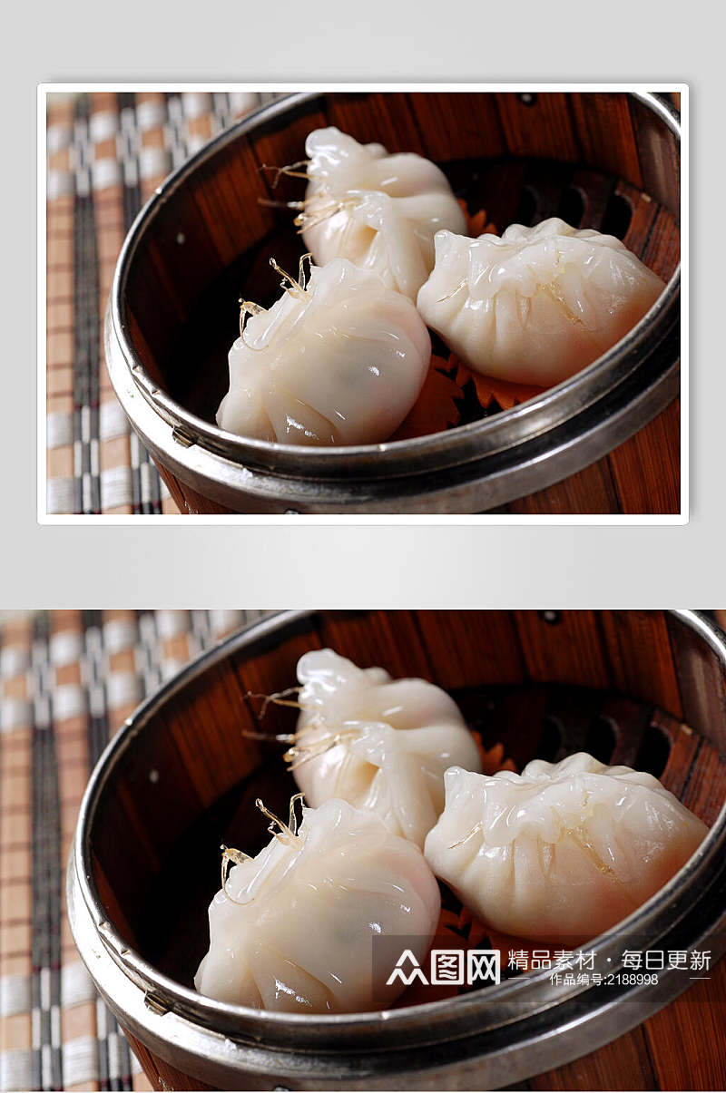 精点水晶鱼翅饺食品高清图片素材